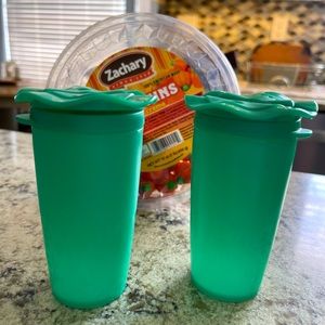 Tupperware salt and pepper shakers
